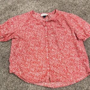 Universal Thread Red Floral Blouse